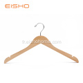 Cintres pour chemises en bois naturel EISHO avec encoches
